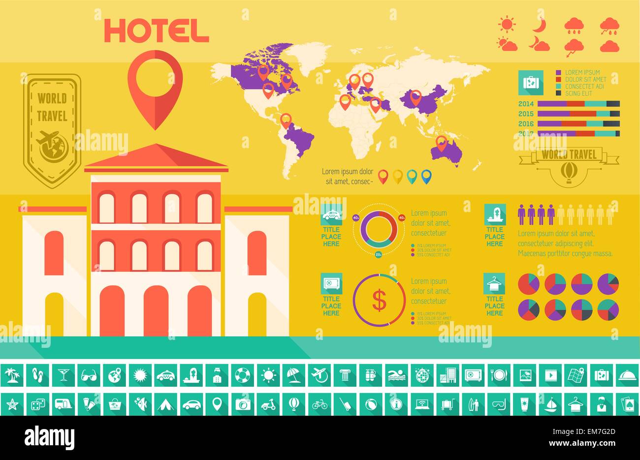 Travel Infographic Template Stock Vector Image & Art - Alamy