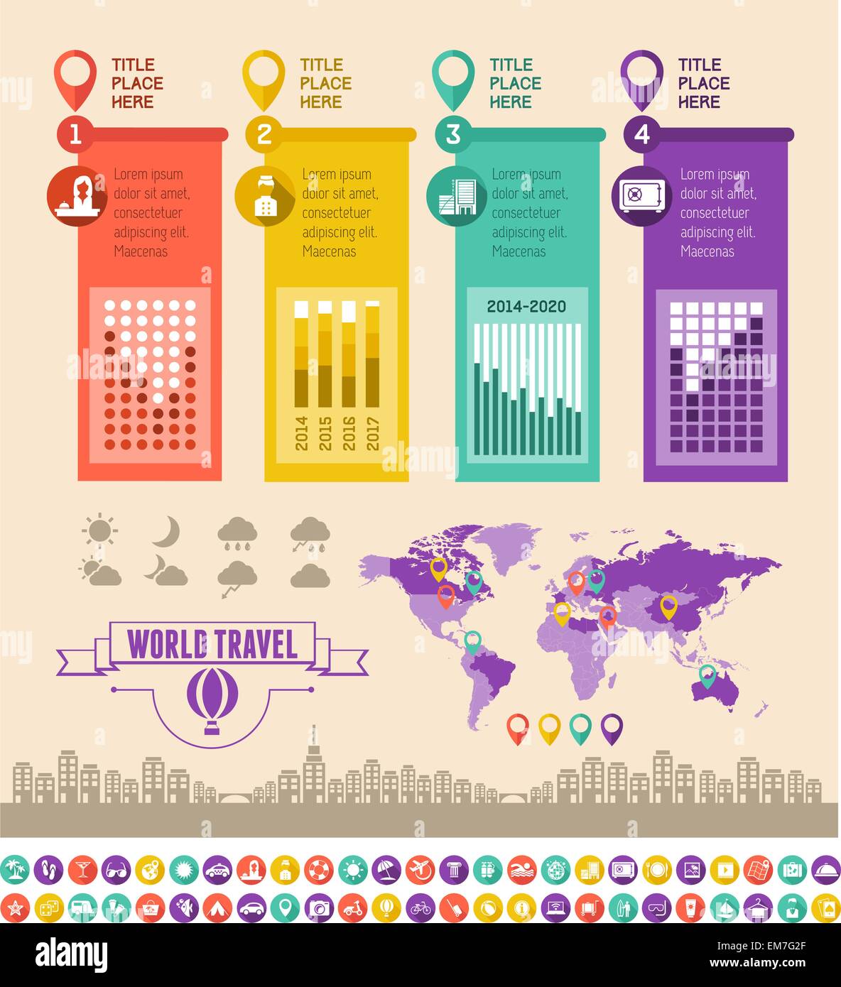 Travel Infographic Template Stock Vector Image & Art - Alamy