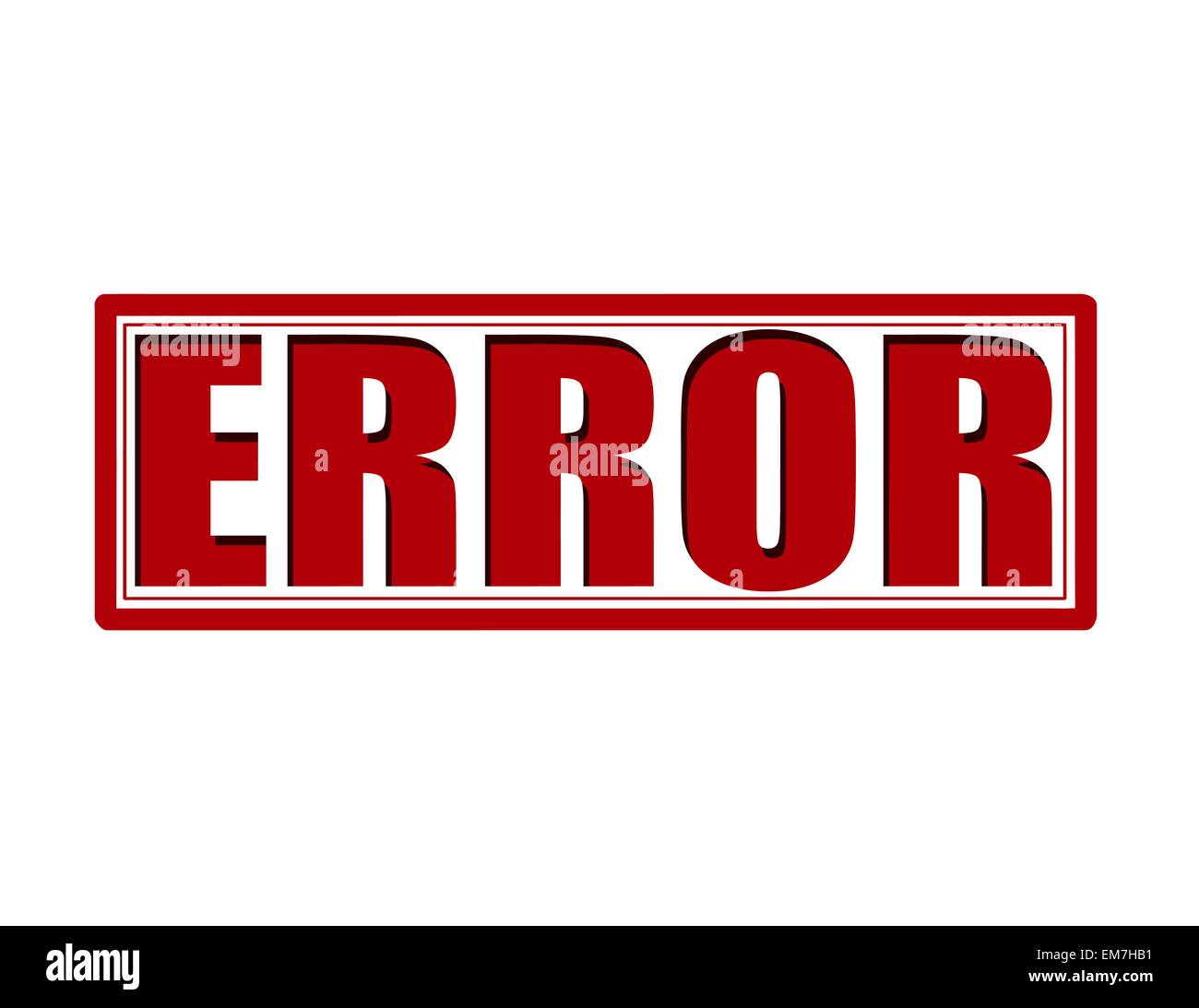 Error word hi-res stock photography and images - Alamy