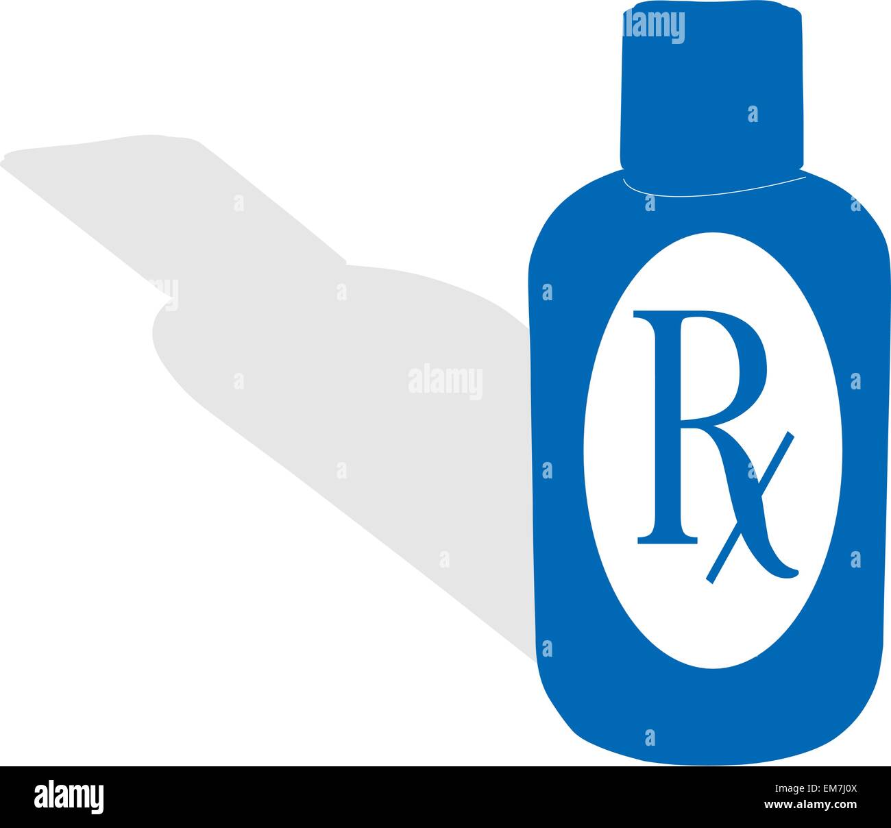 Blue RX bottle Stock Vector