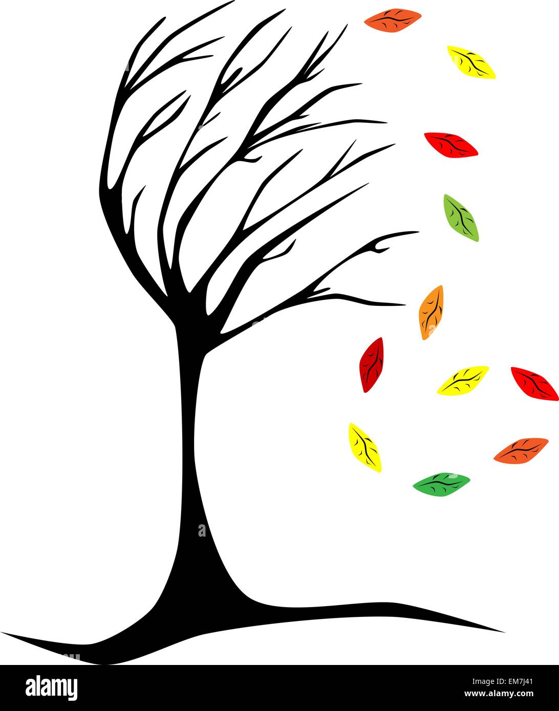 Autumn colors tree Stock Vector Images - Alamy
