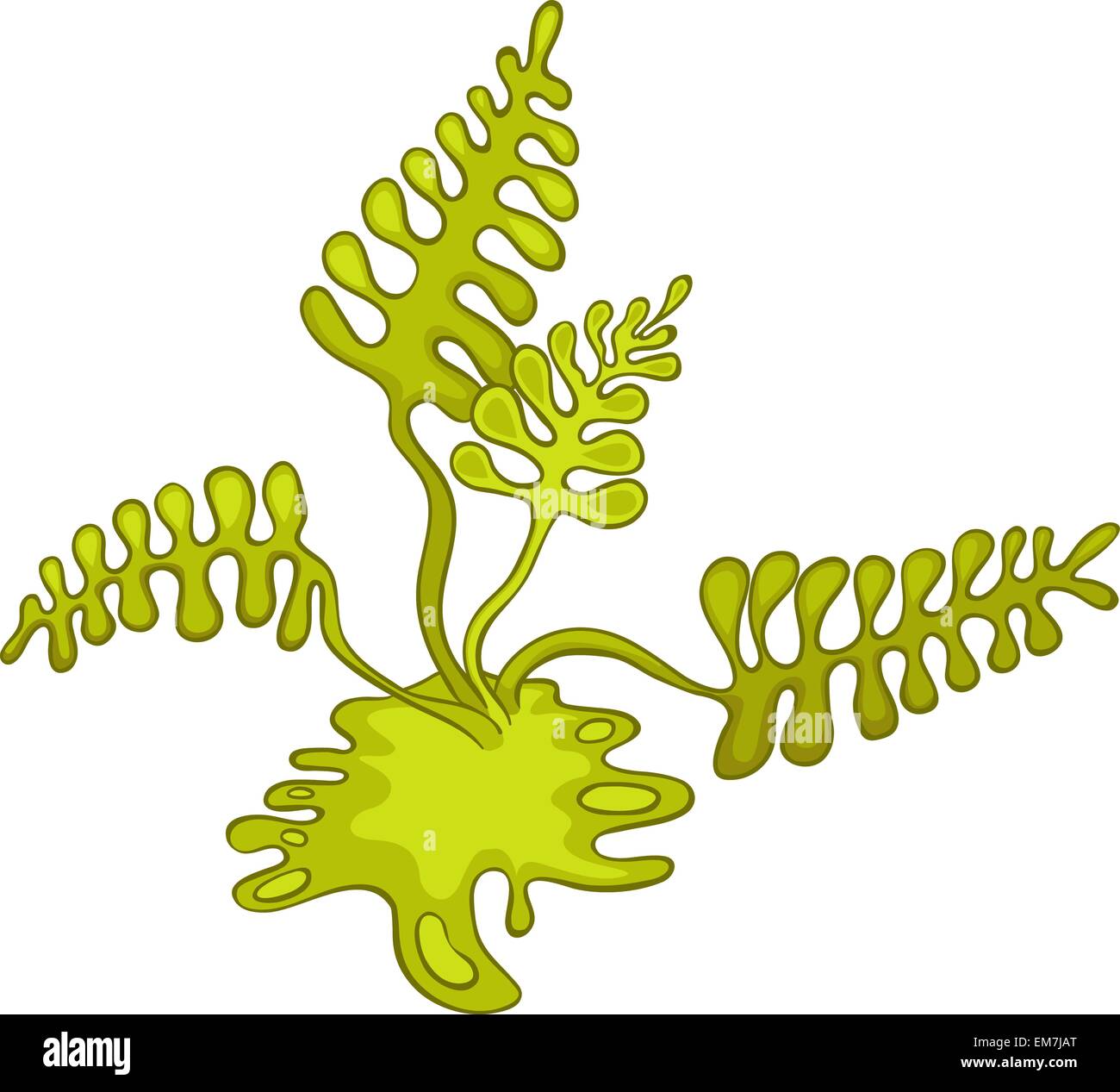 Cartoon Alga Stock Vector