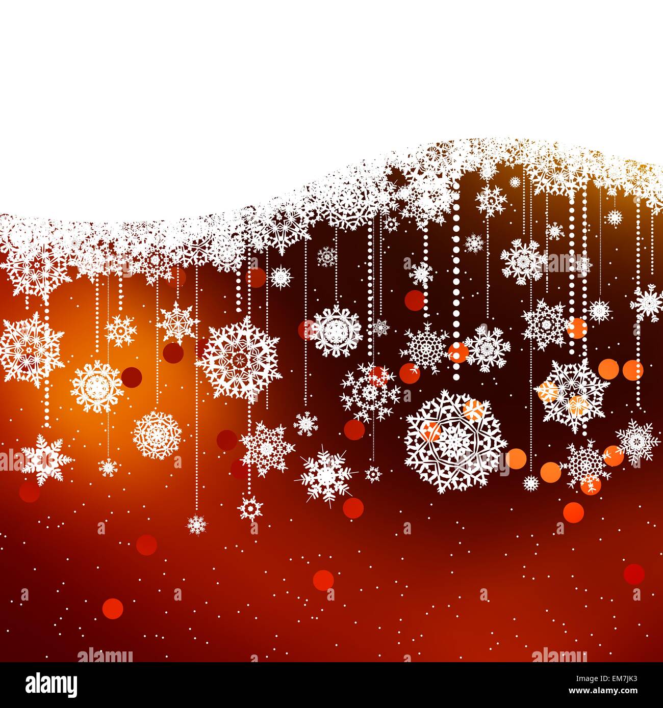Christmas background with snowflakes. EPS 8 Stock Vector Image & Art ...