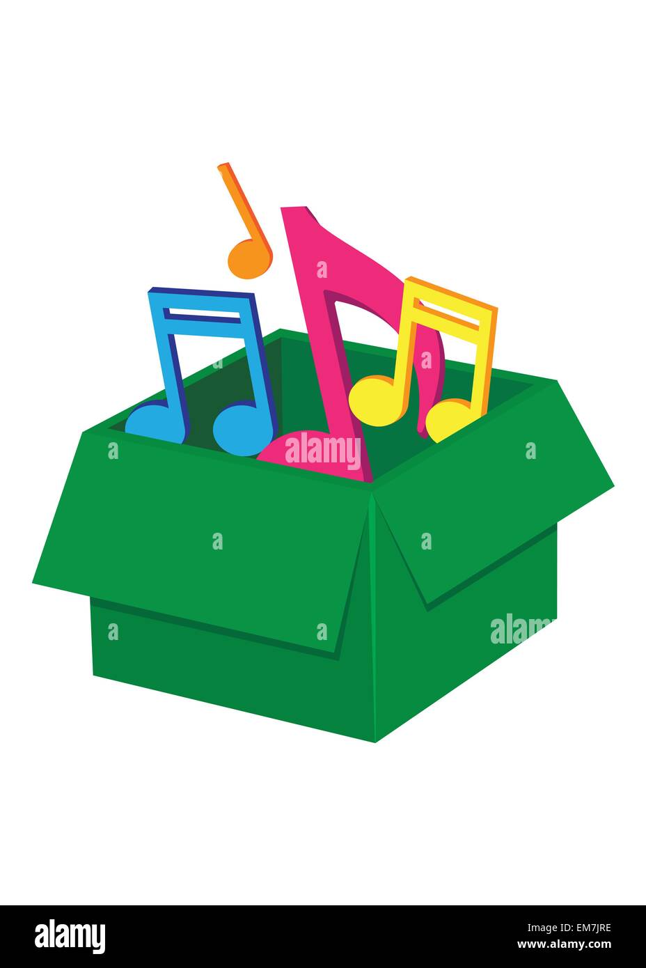 Box with notes Stock Vector Image & Art Alamy