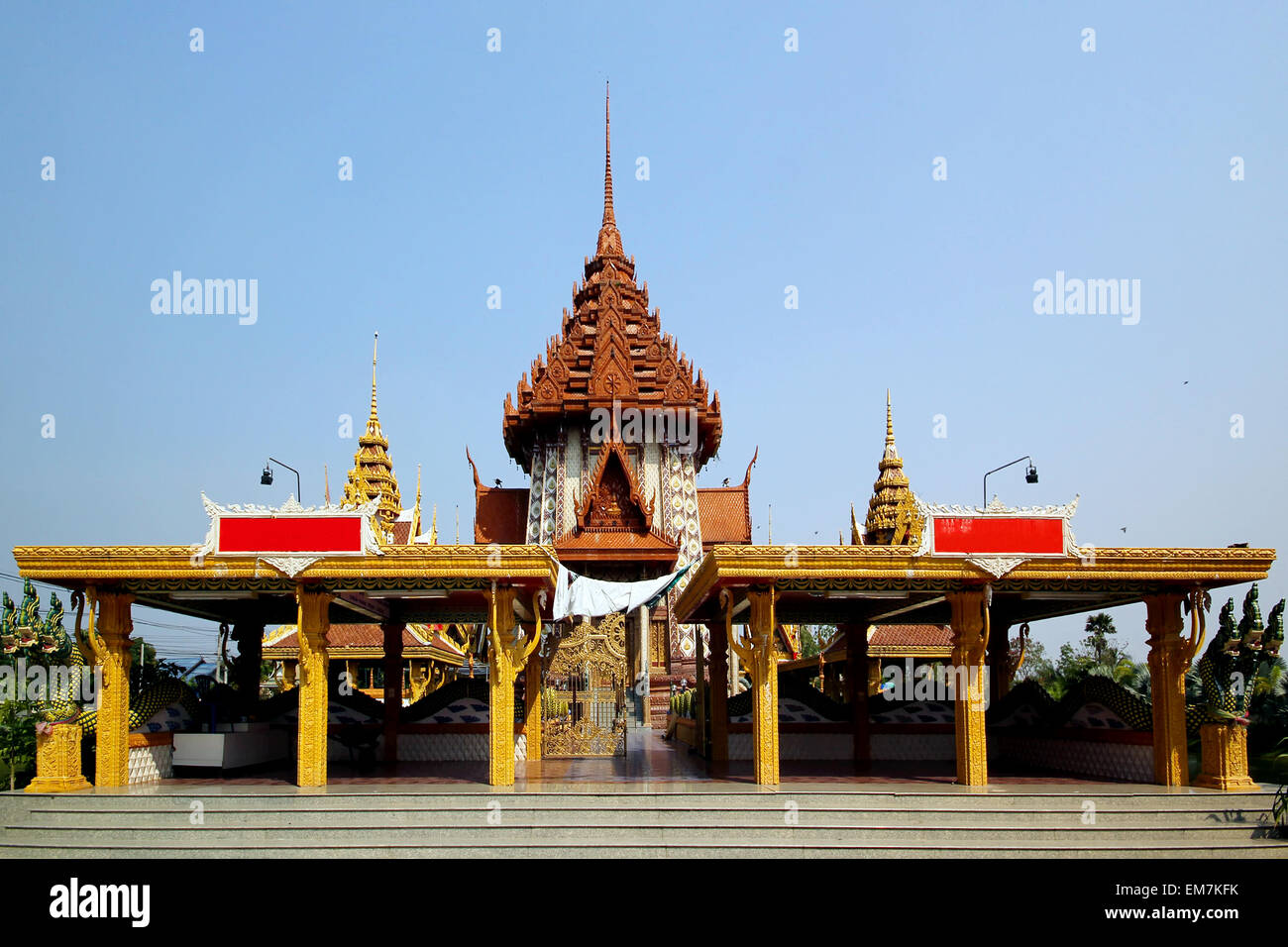 Thai temple wat phetphumsuwan, Chaiyaphum, Thailand Stock Photo