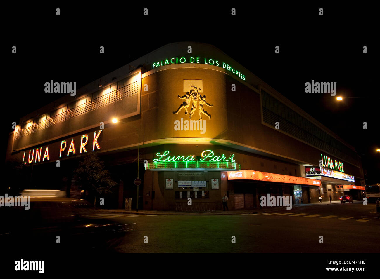 Luna Park At Night, Buenos Aires, Capital Federal, Argentina Stock