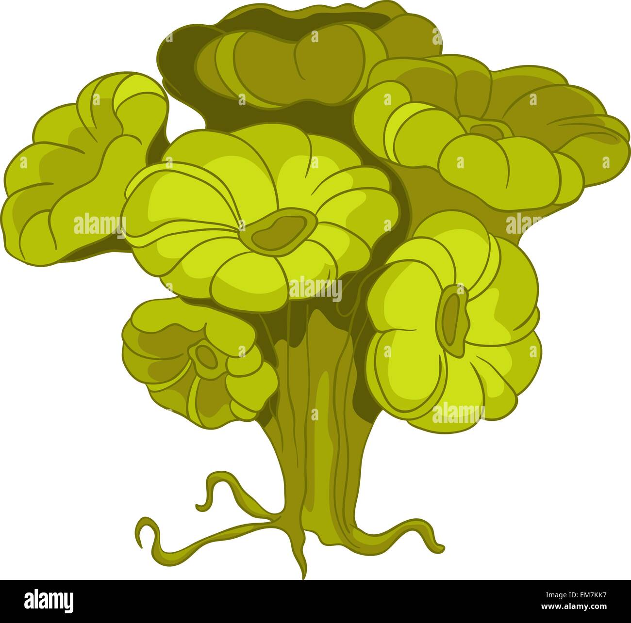 Cartoon Alga Stock Vector