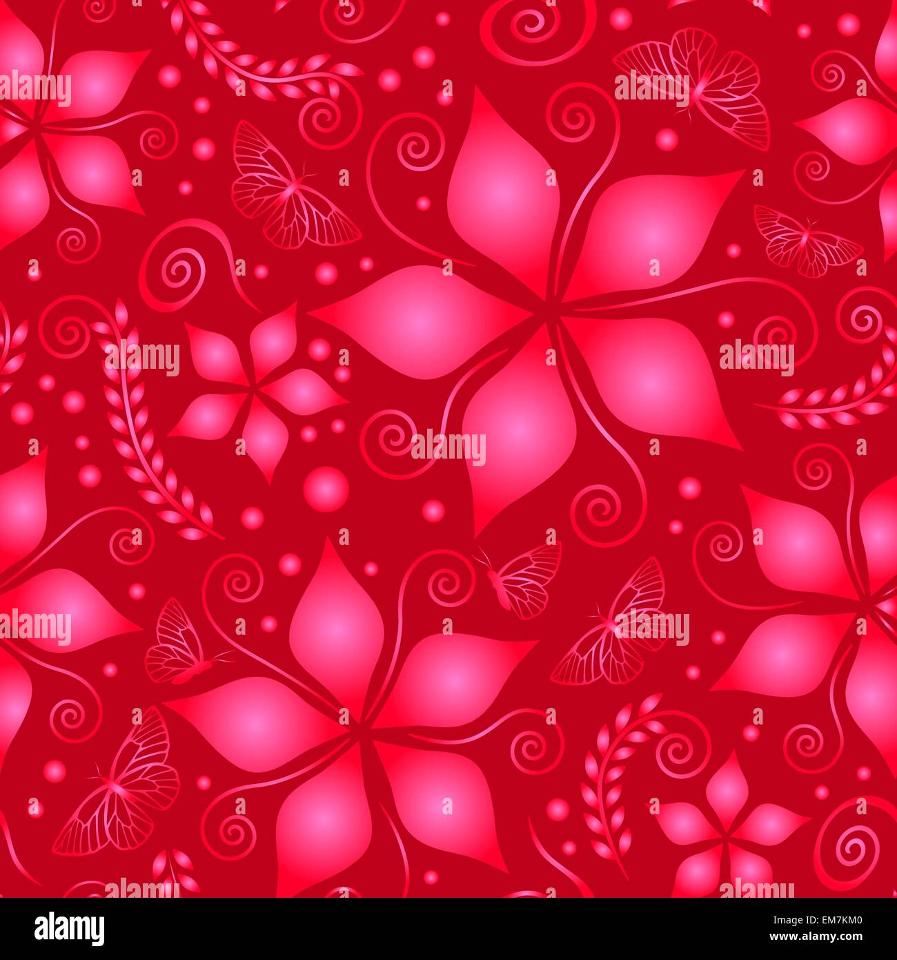 red colored pattern Stock Vector