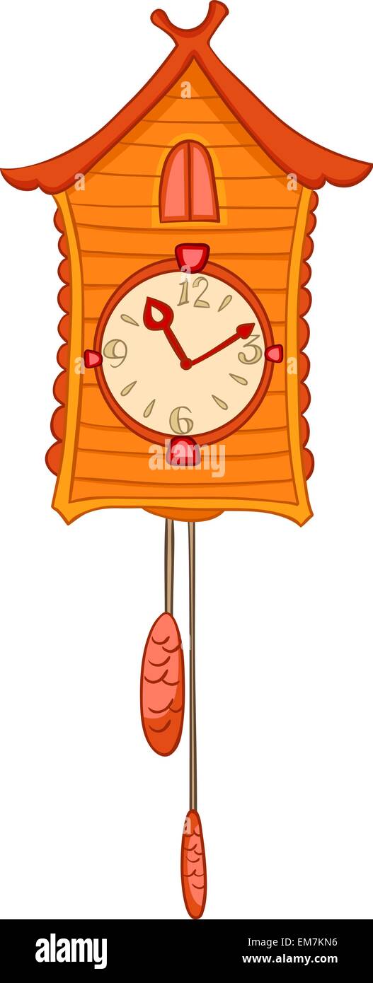 Cartoon Home Clock Stock Vector Image & Art Alamy