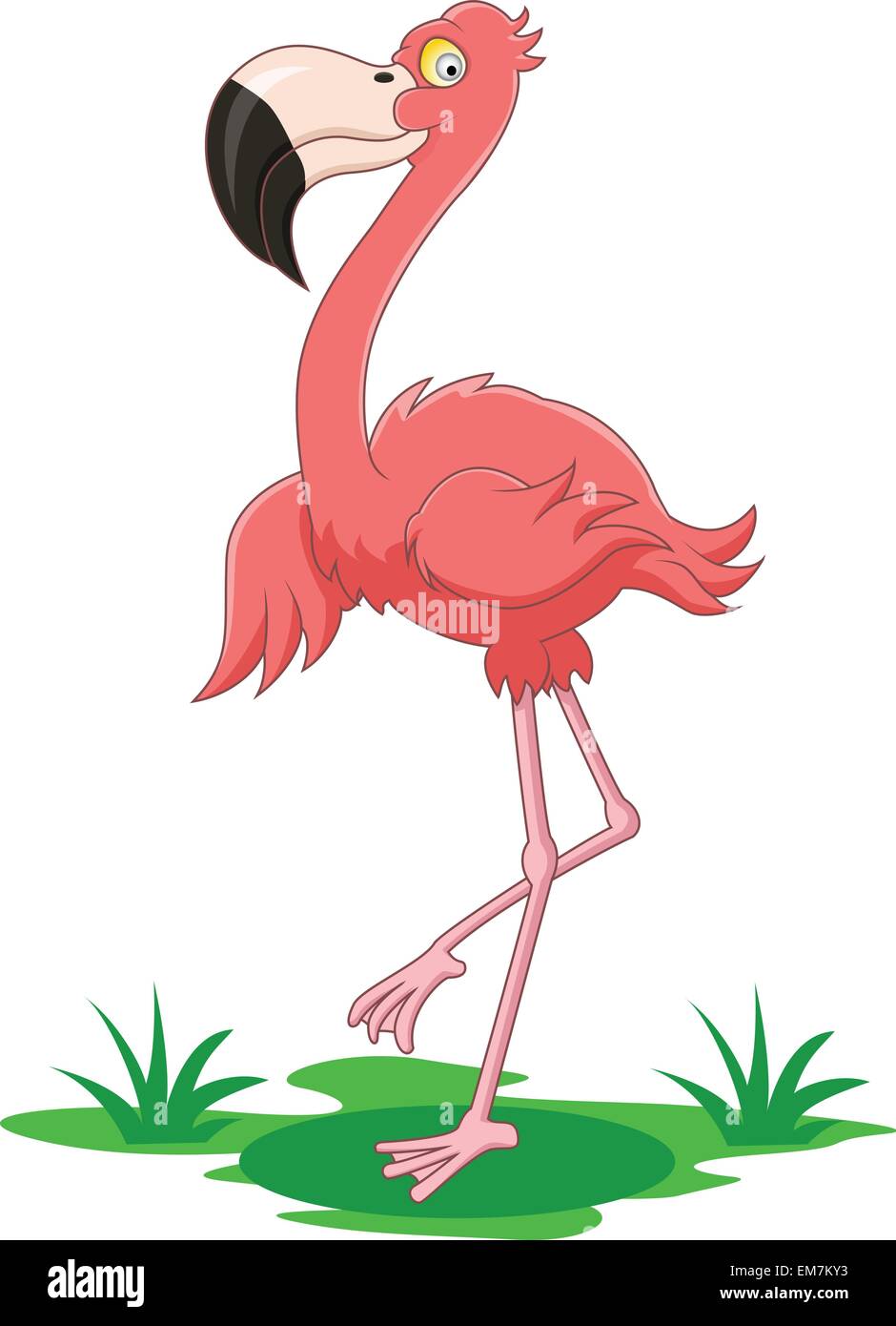 flamingo cartoon Stock Vector Image & Art - Alamy