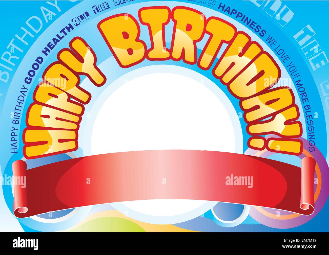 Birthday Banner For Male Celebrant Stock Vector Image Art Alamy