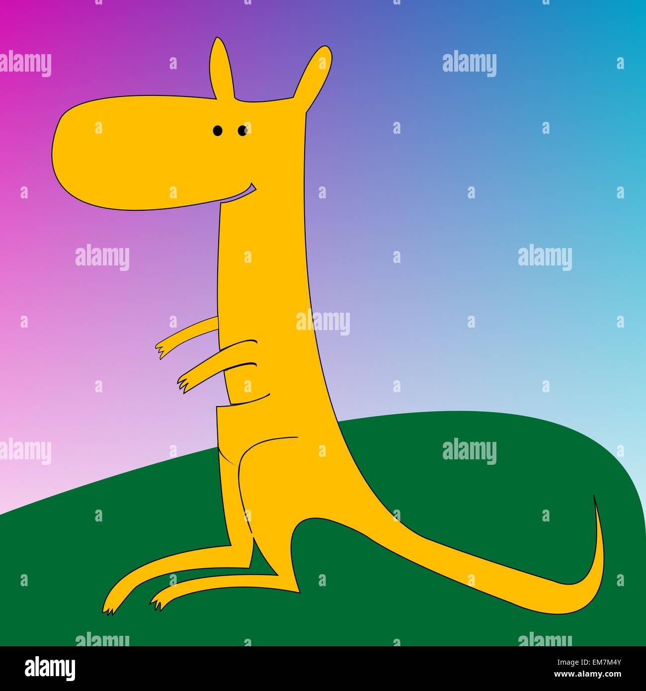 cangaroo Stock Vector