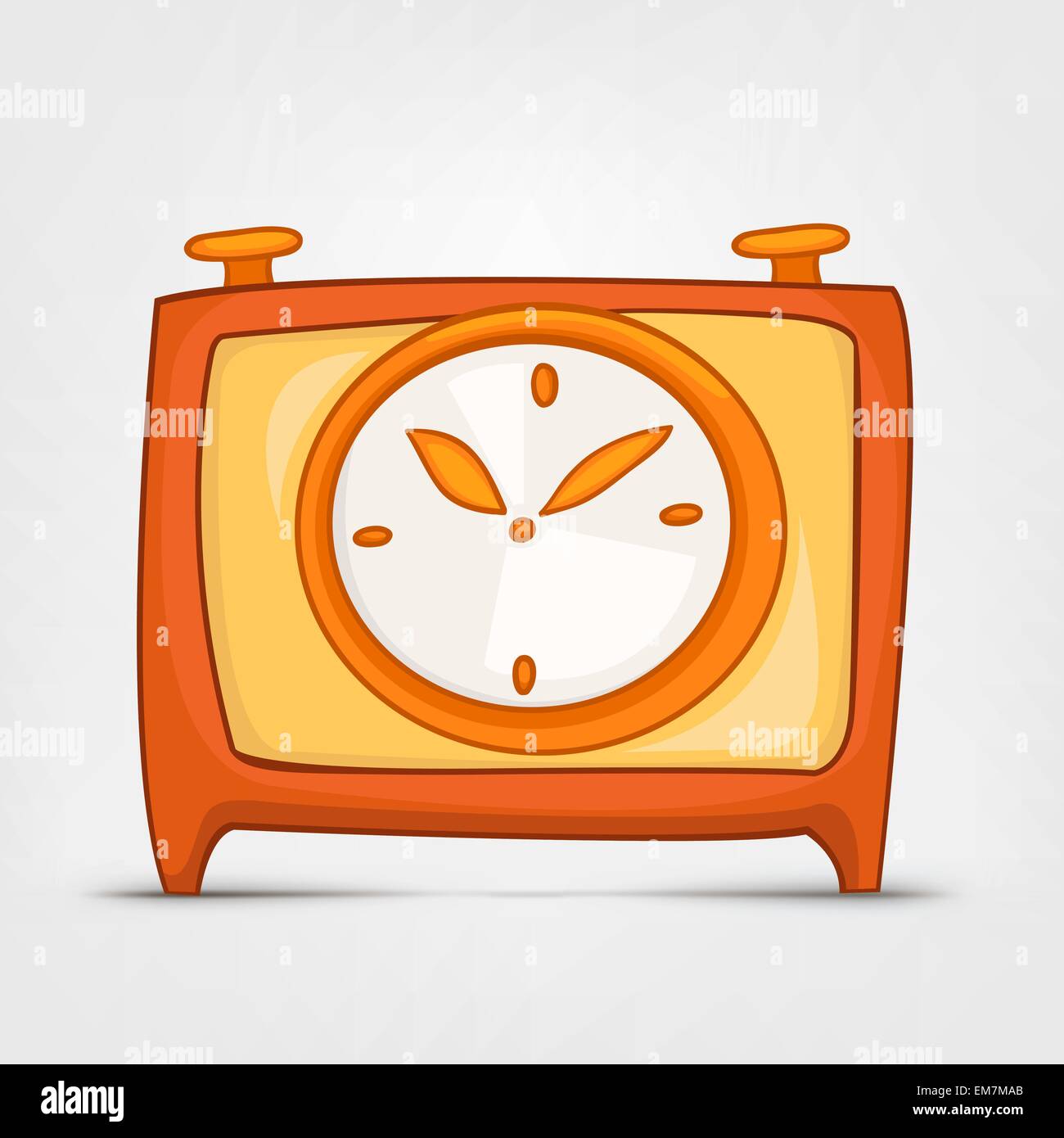 Cartoon Home Clock Stock Vector