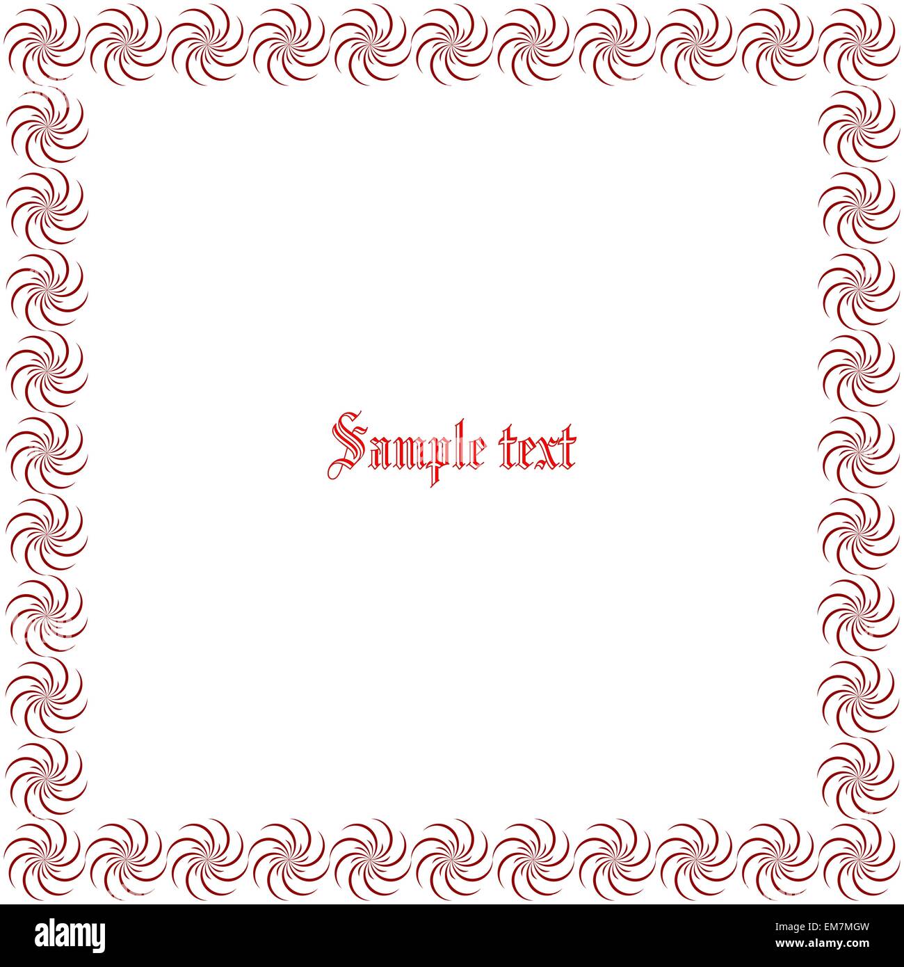 floral border with space for text Stock Vector Image & Art - Alamy