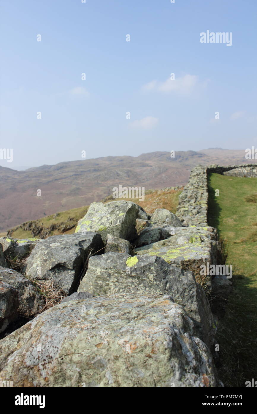 Hardknott Fort in the Lake District Stock Photo - Alamy