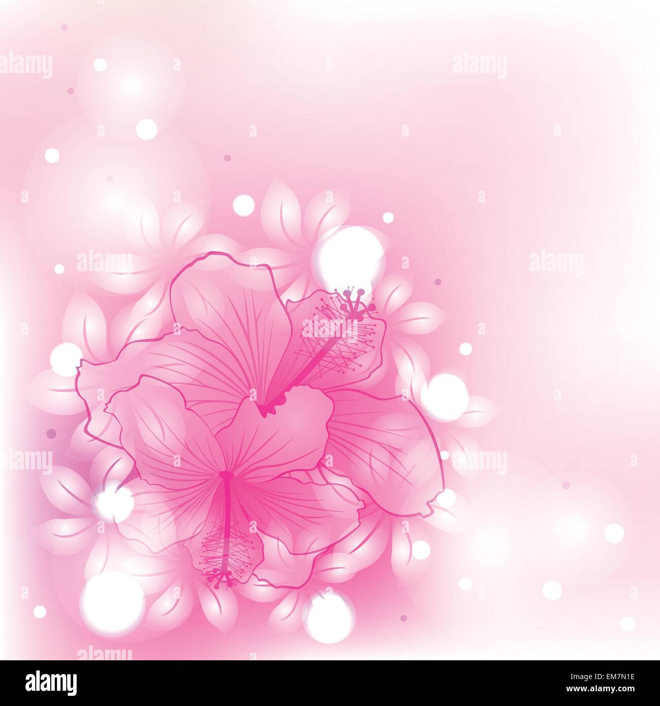 Abstract colorful background with flowers Stock Vector Image & Art - Alamy