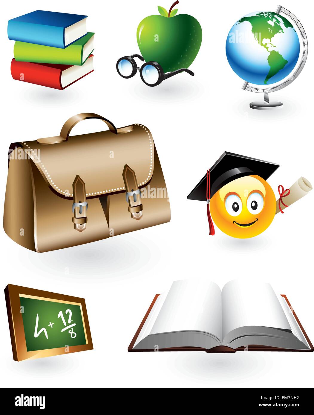 Educational vector items Stock Vector Image & Art Alamy