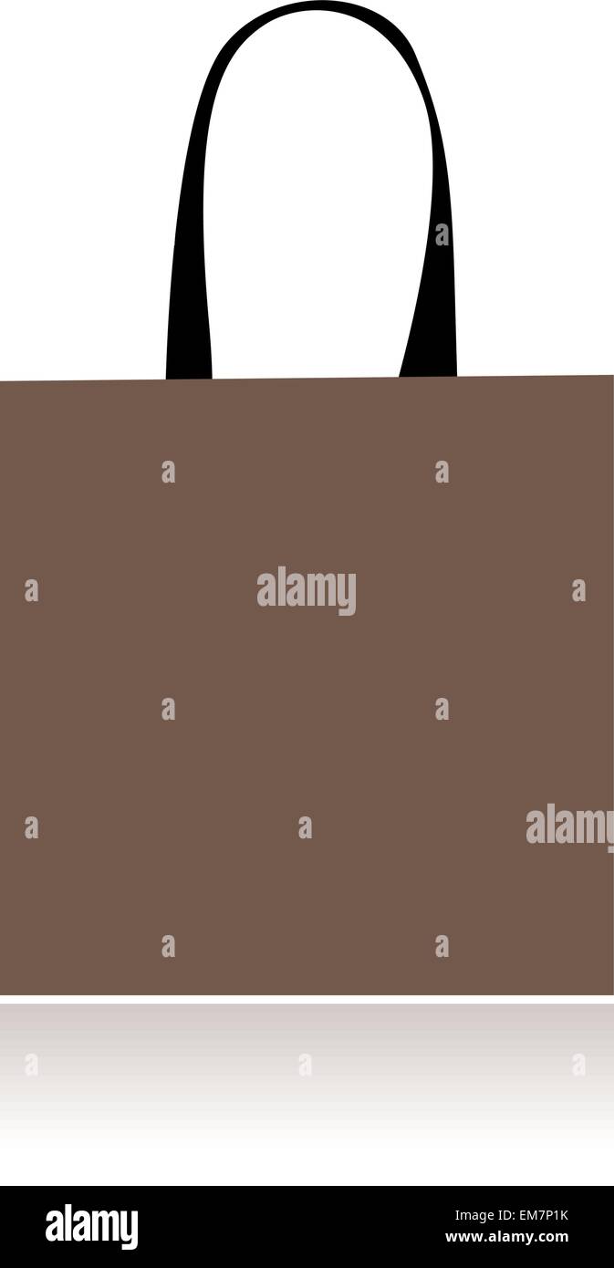 Shopping bag design, floral heart shape Stock Vector