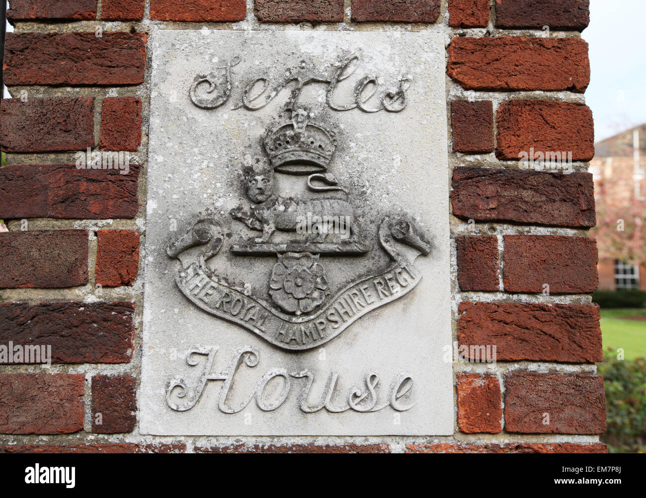 Serles House Winchester The Royal Hampshire Regiment Museum and Memorial Garden Stock Photo