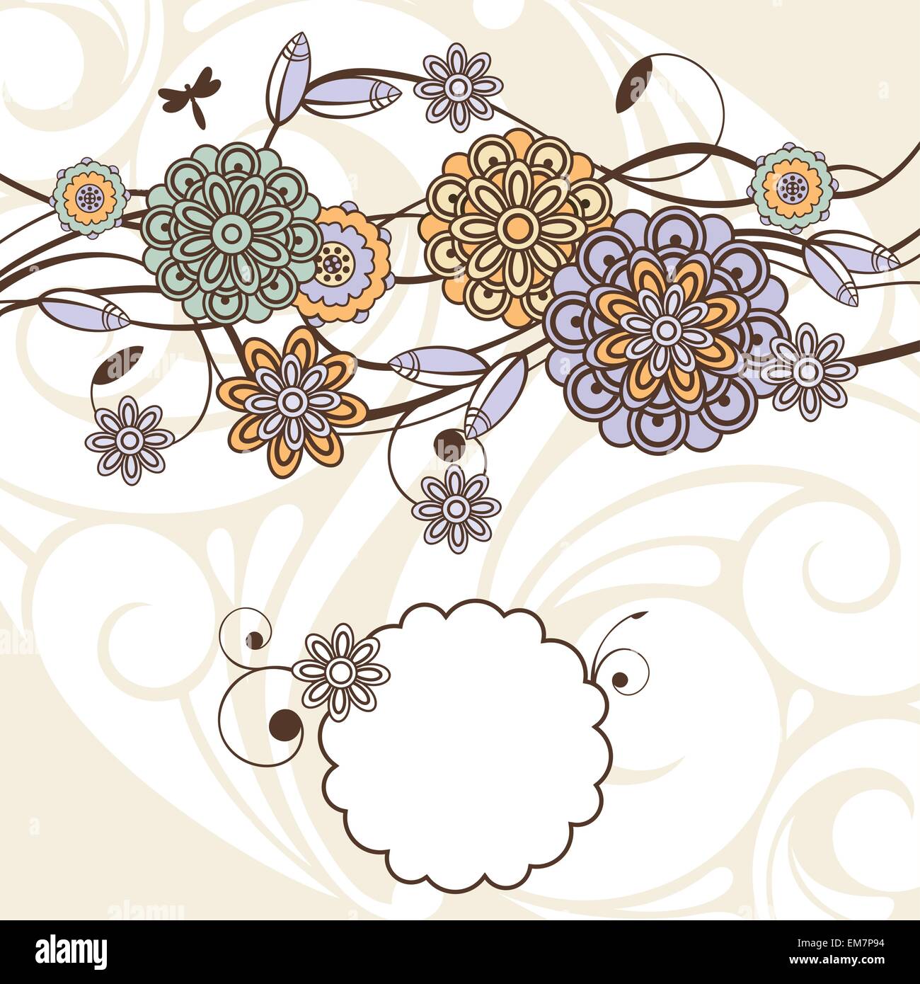lovely floral background Stock Vector Image & Art - Alamy