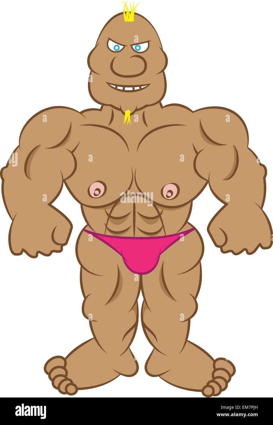 Cartoon bodybuilder hi-res stock photography and images - Alamy