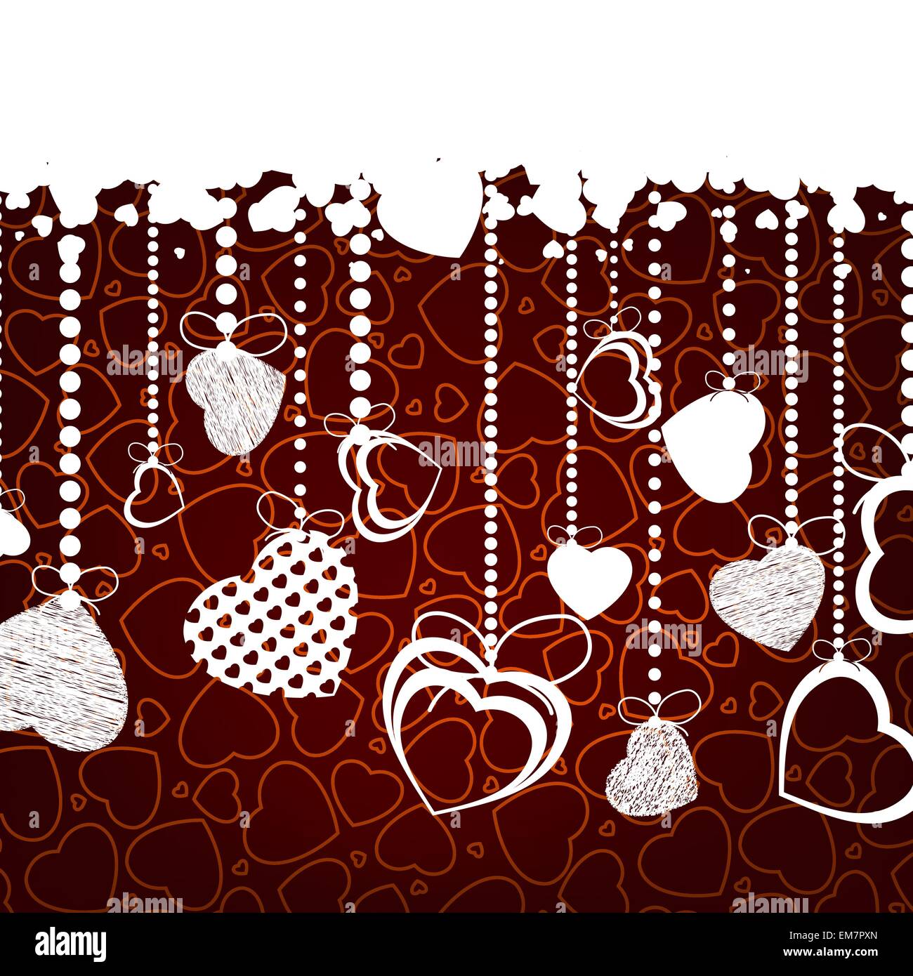 Valentine background with copy space. EPS 8 Stock Vector