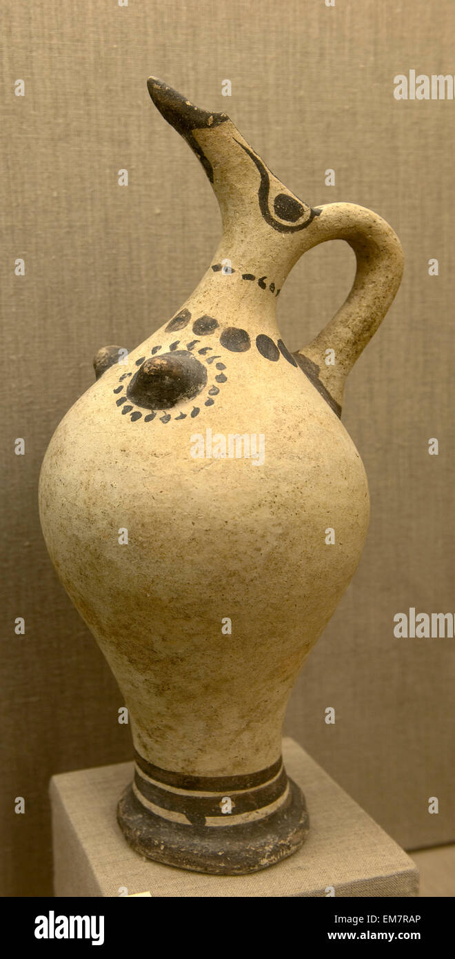 Griechenland, Kykladen, Santorini, Inselhauptstadt Fira, Museum of Prehistoric Thera Stock Photo