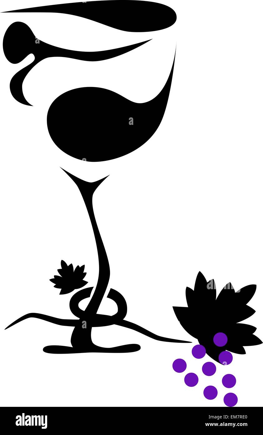 Glass grape vine Stock Vector Images - Alamy
