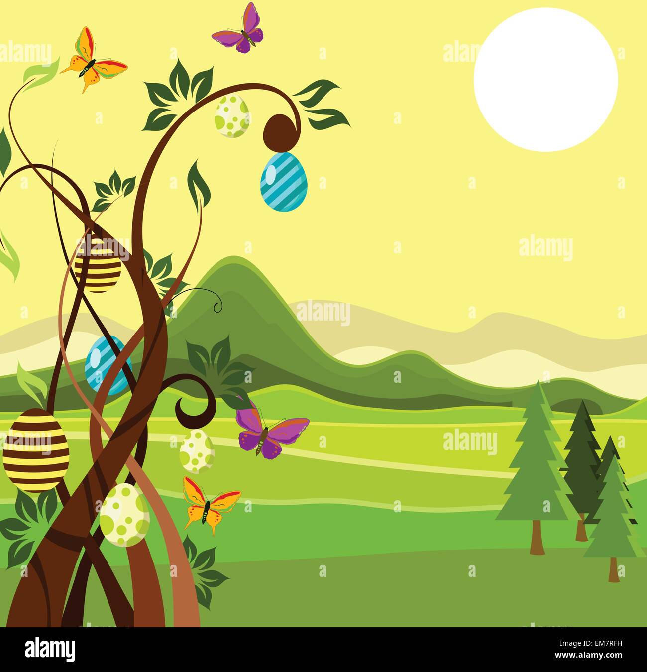 beauty summer background Stock Vector Image & Art - Alamy