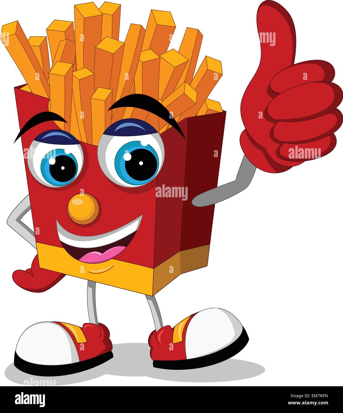 Happy sweet potato cartoon character hires stock photography and