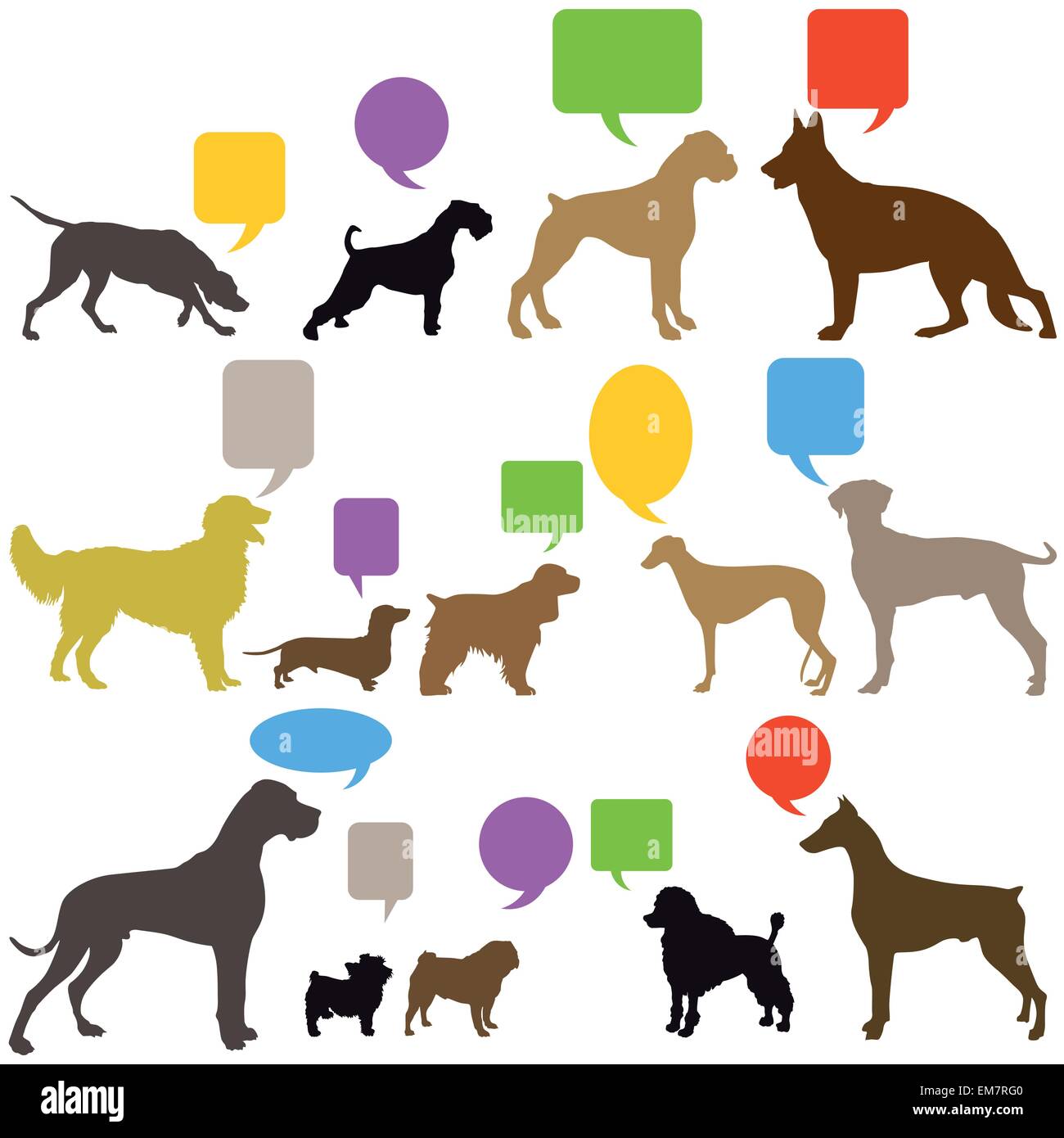 Dog Sign Language Stock Vector Image & Art - Alamy