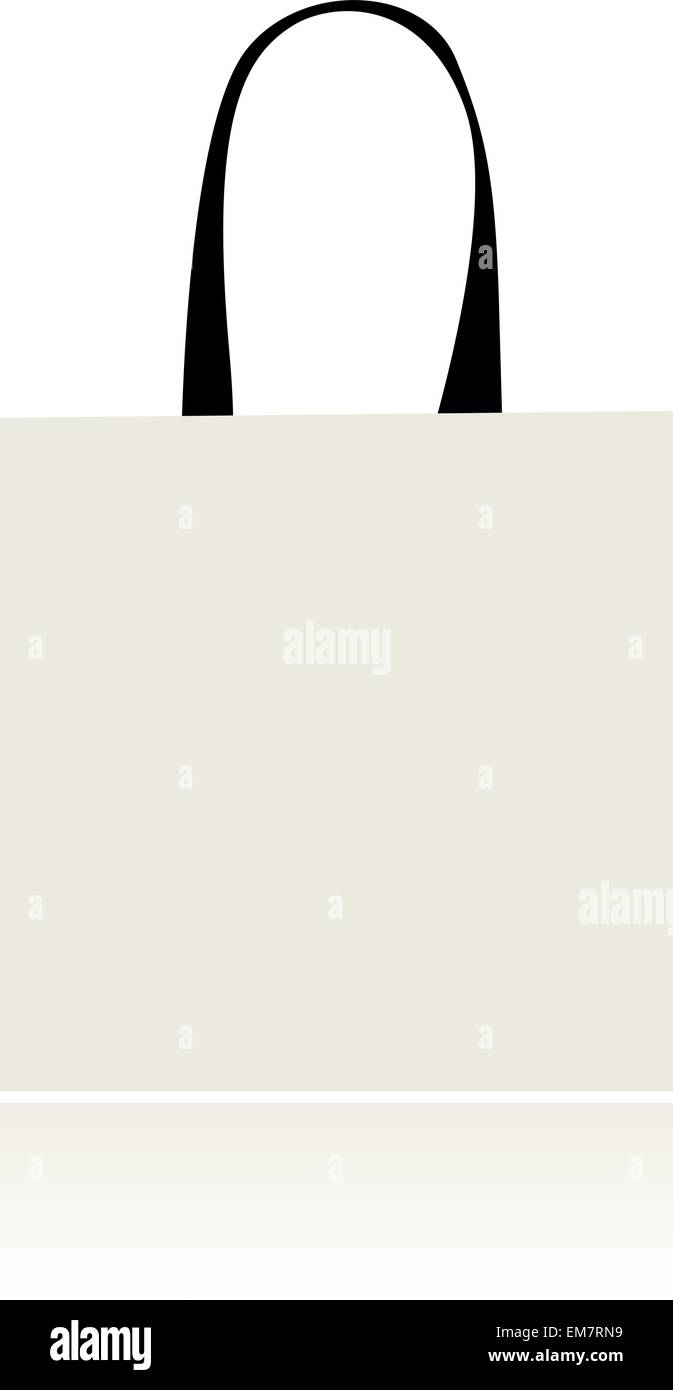 Shopping bag isolated for your design Stock Vector