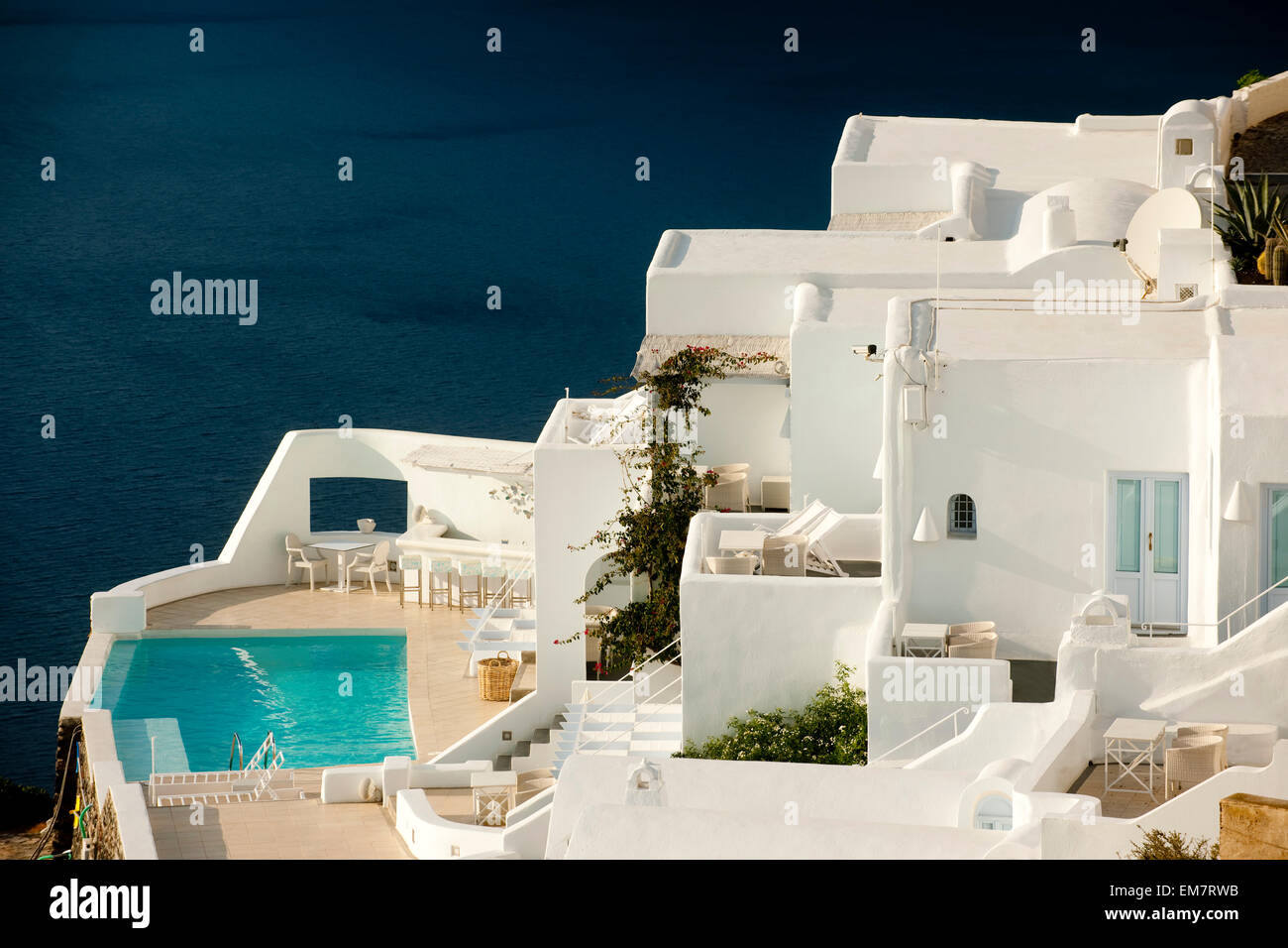 Griechenland, Kykladen, Santorini, Imerovigli Stock Photo