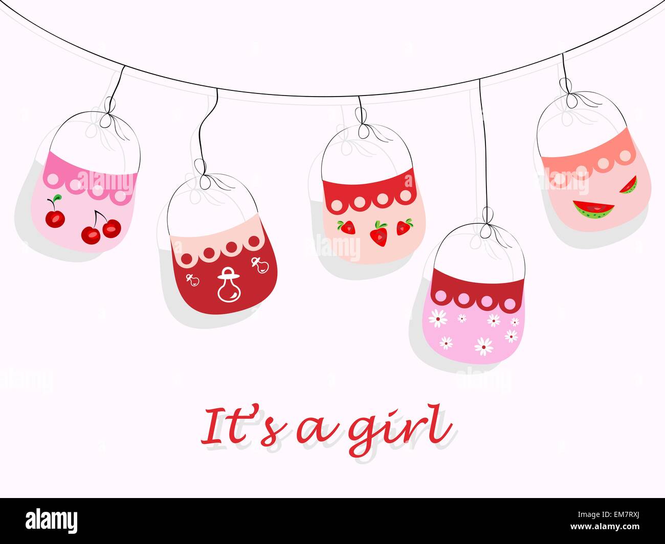 It's a girl Stock Vector Image &amp; Art - Alamy