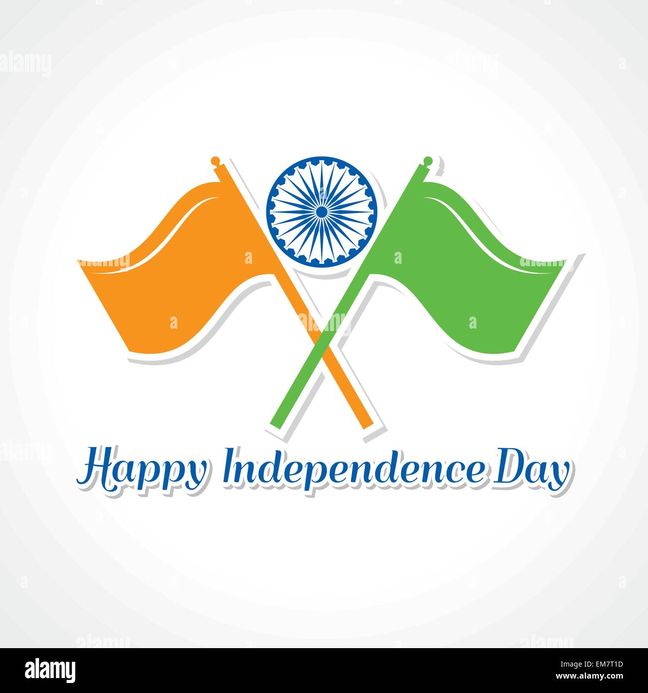 Happy independence day greeting card Stock Vector