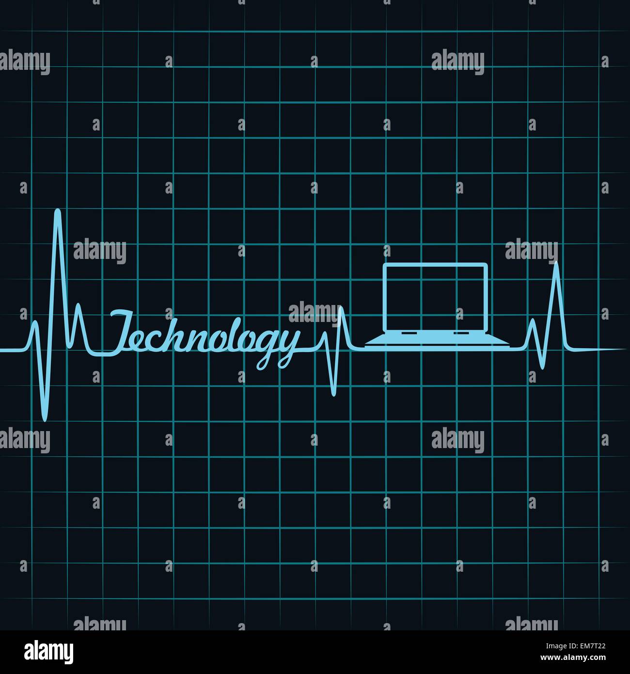 Heartbeat monitor icon Stock Vector Images - Alamy