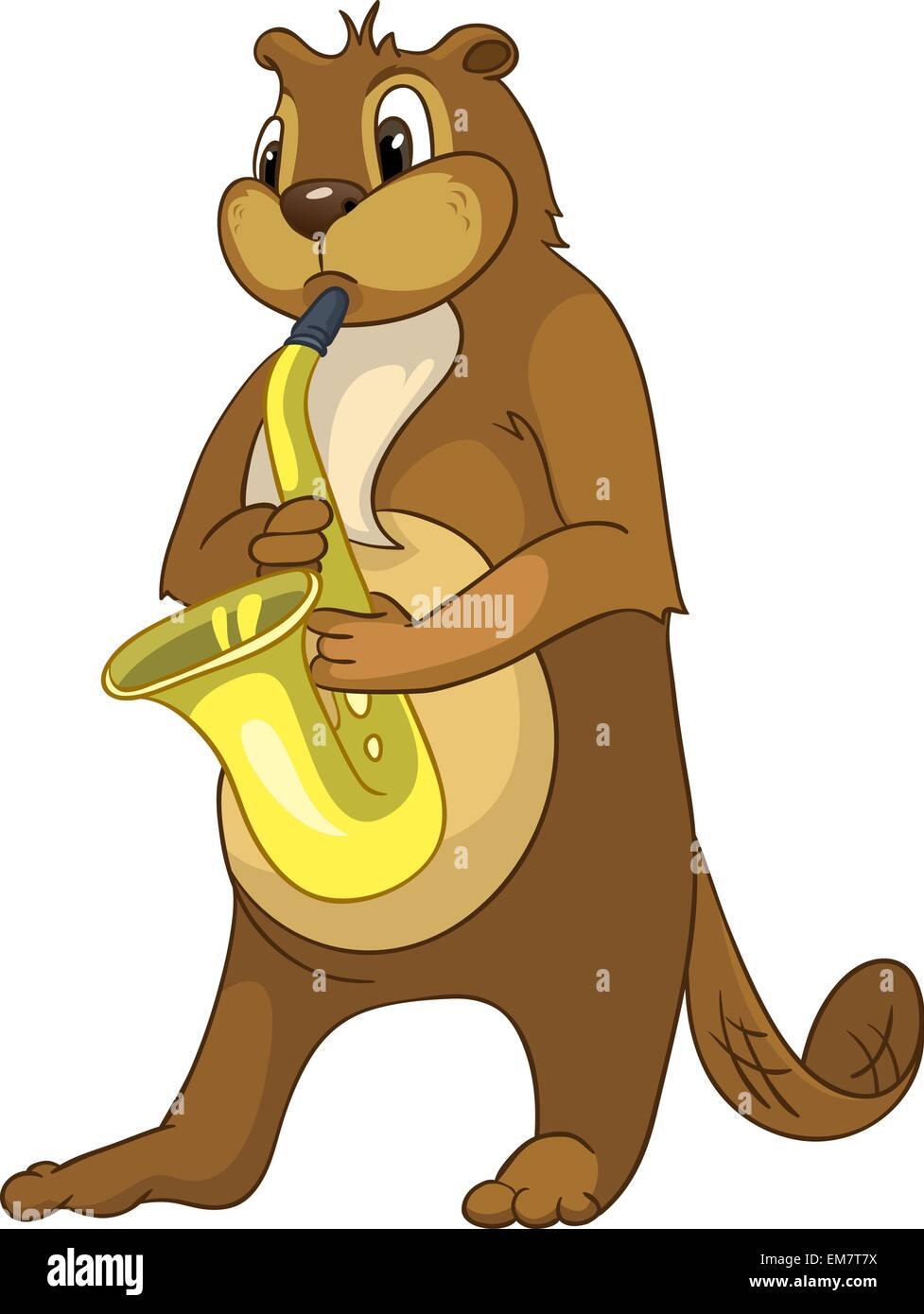 Beaver CREES. Look for Funny Beaver by Keyword 'CREES' Stock Vector