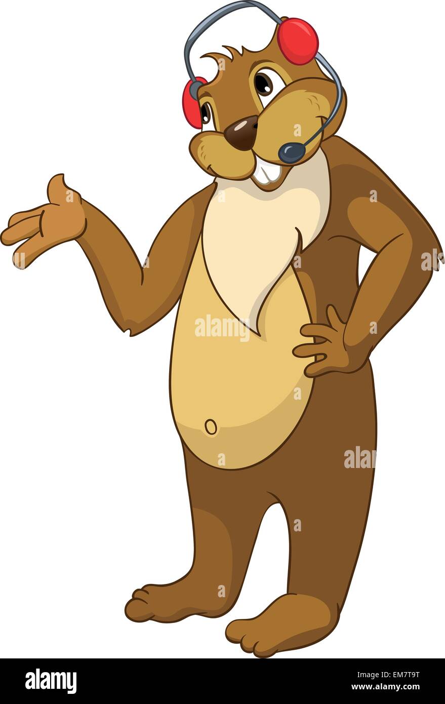 Beaver communication Stock Vector Images - Alamy