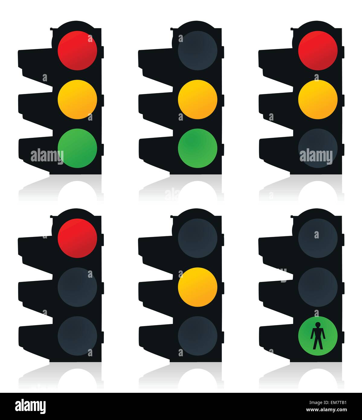 Traffic light sequence Stock Vector Images - Alamy