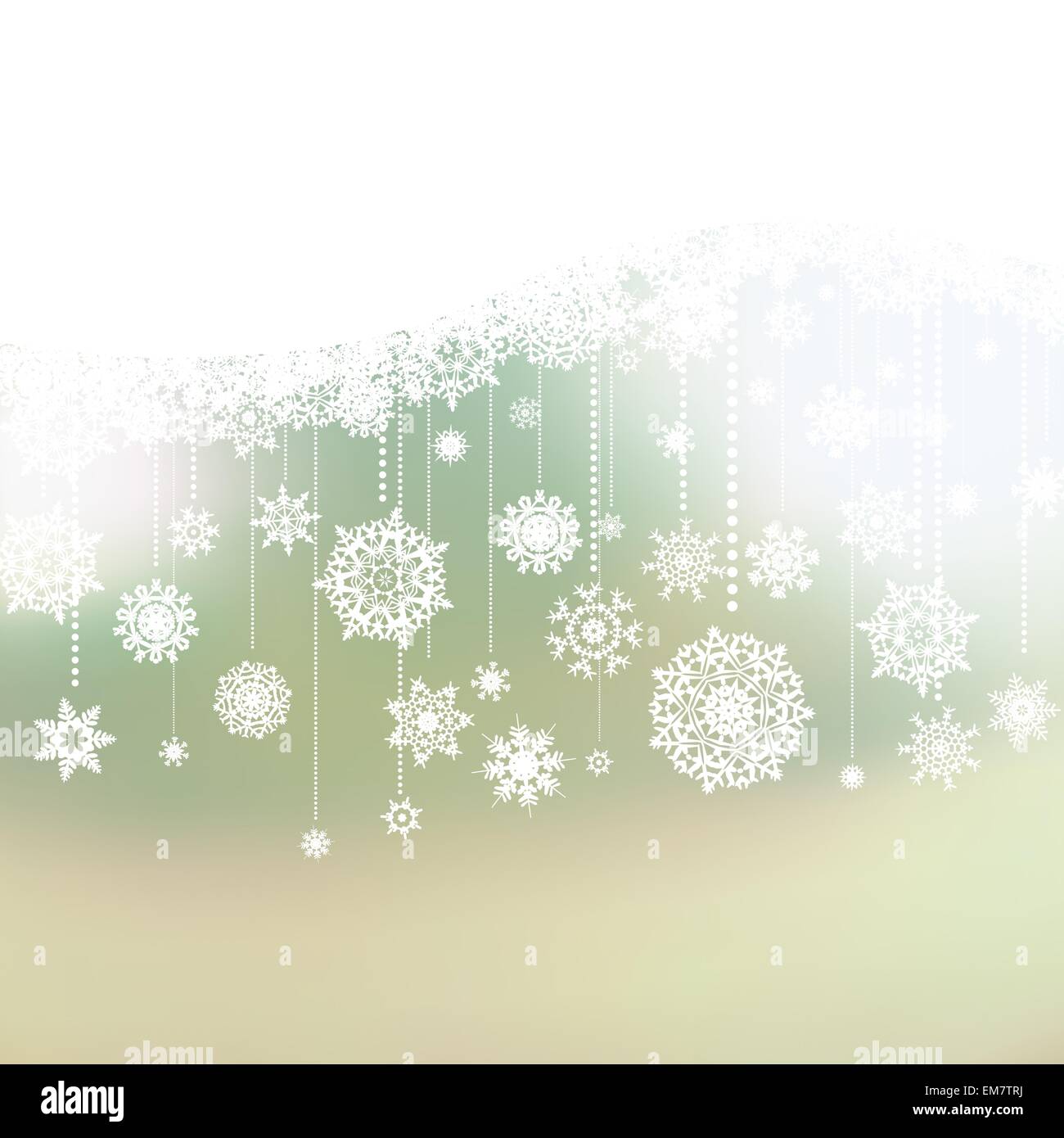 Christmas background with snowflakes. EPS 8 Stock Vector Image & Art ...