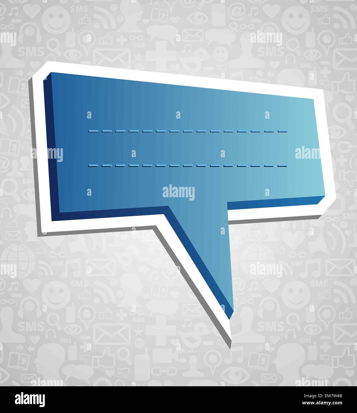 Social media speech bubble over texture Stock Vector Image & Art - Alamy