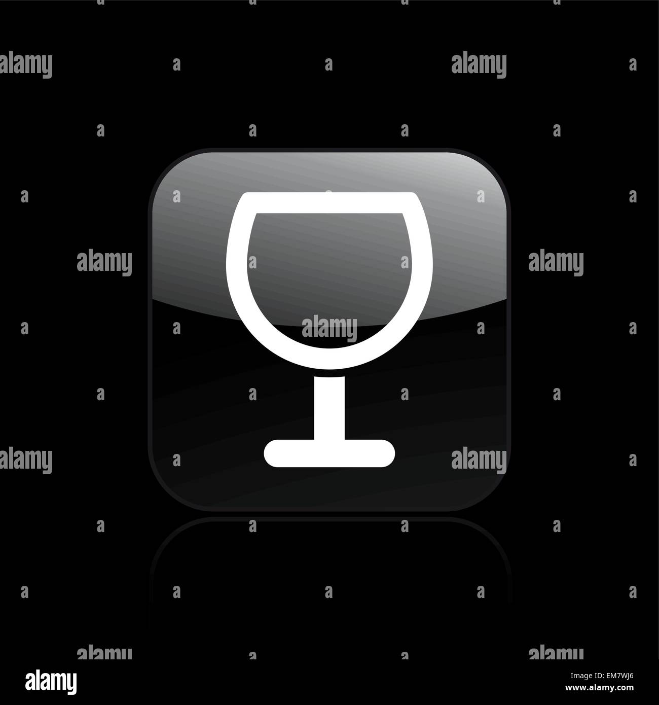 Vector illustration of glass single icon Stock Vector Image & Art - Alamy