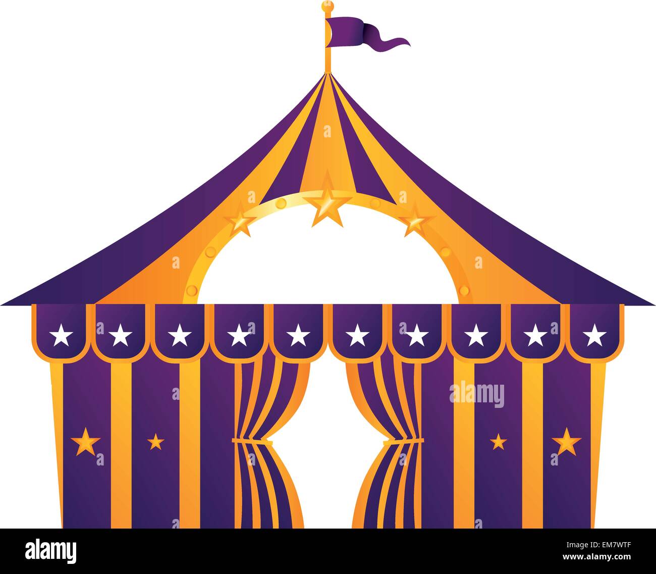 Purple circus tent isolated on white Stock Vector Image & Art - Alamy