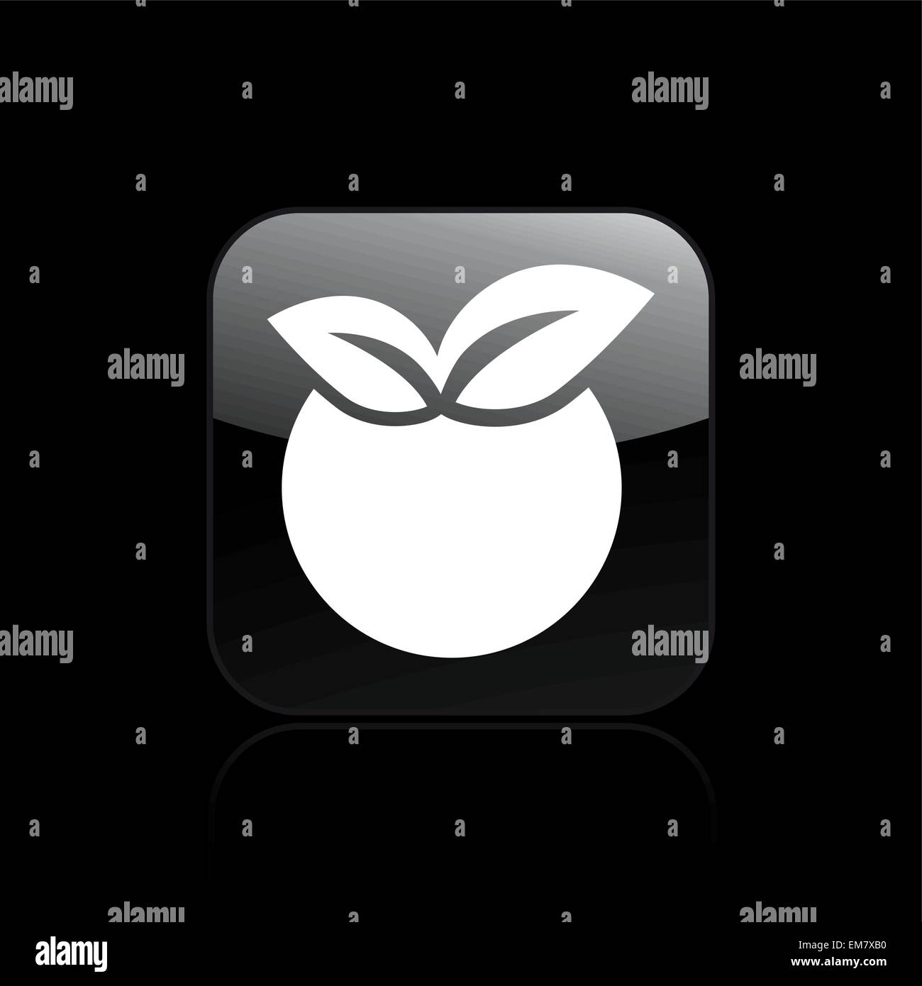 Vector illustration of single isolated apple icon Stock Vector Image ...