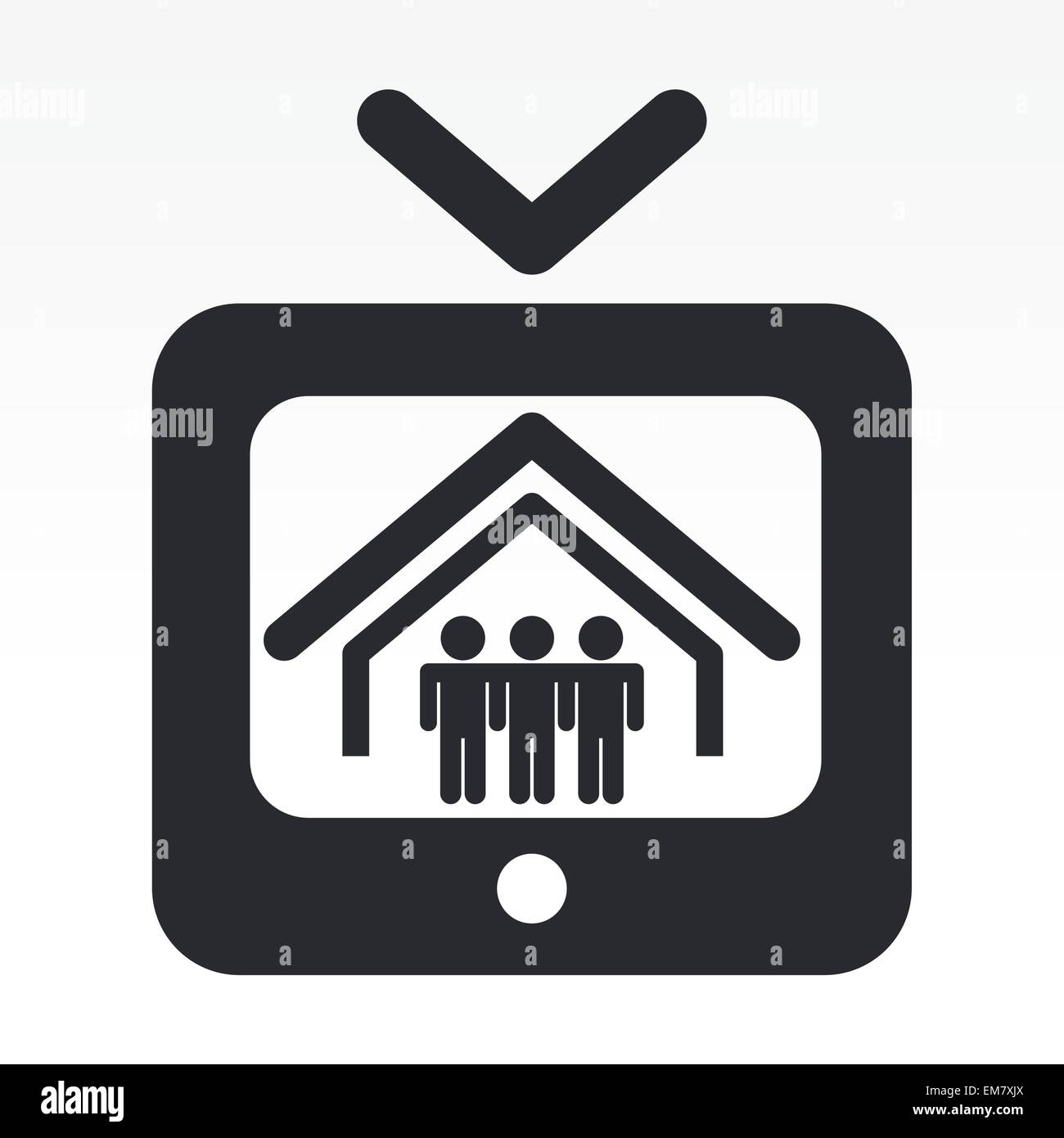 Vector illustration of isolated tv reality icon Stock Vector Image ...