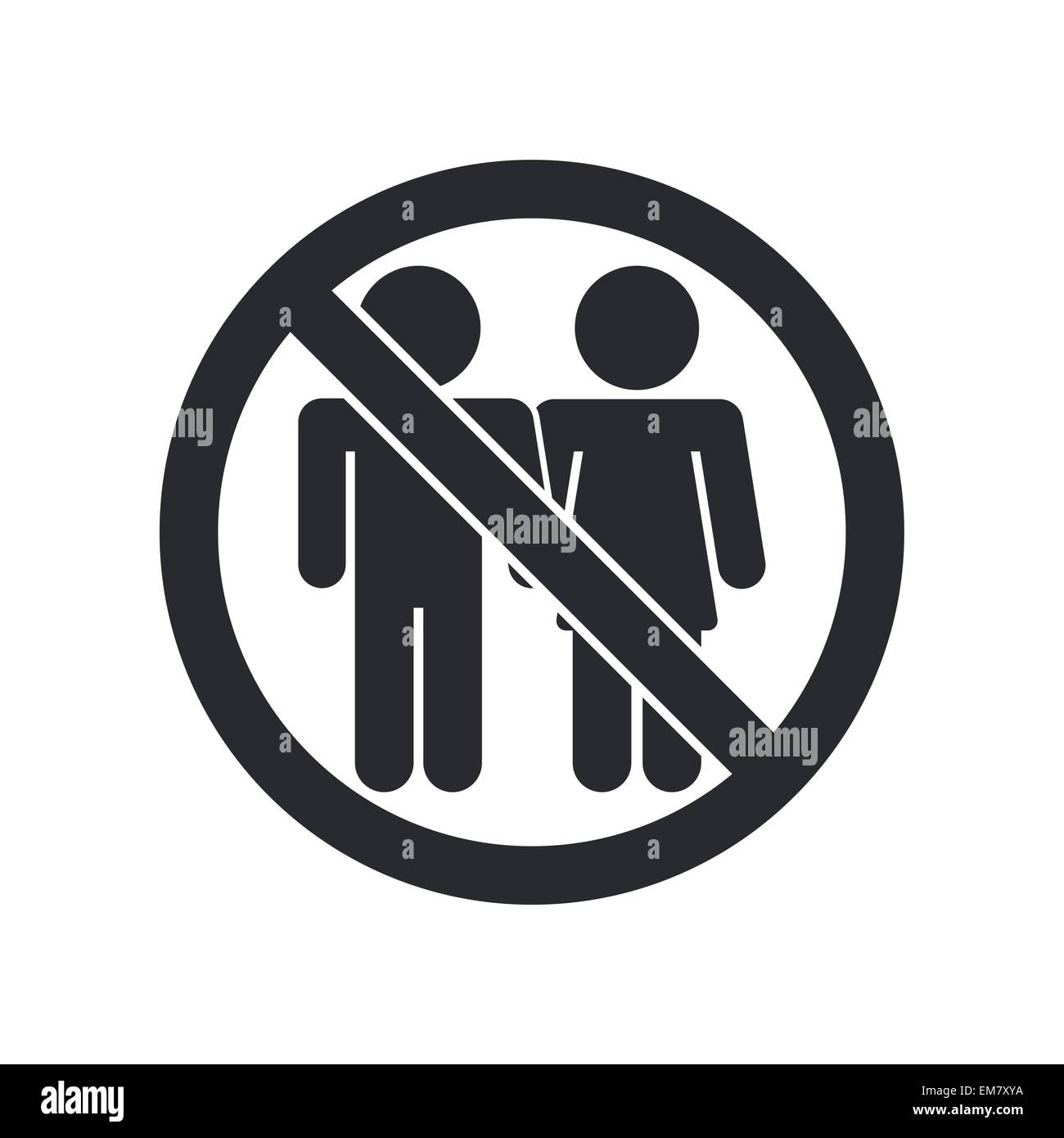 Vector illustration of isolated forbidden access icon Stock Vector ...