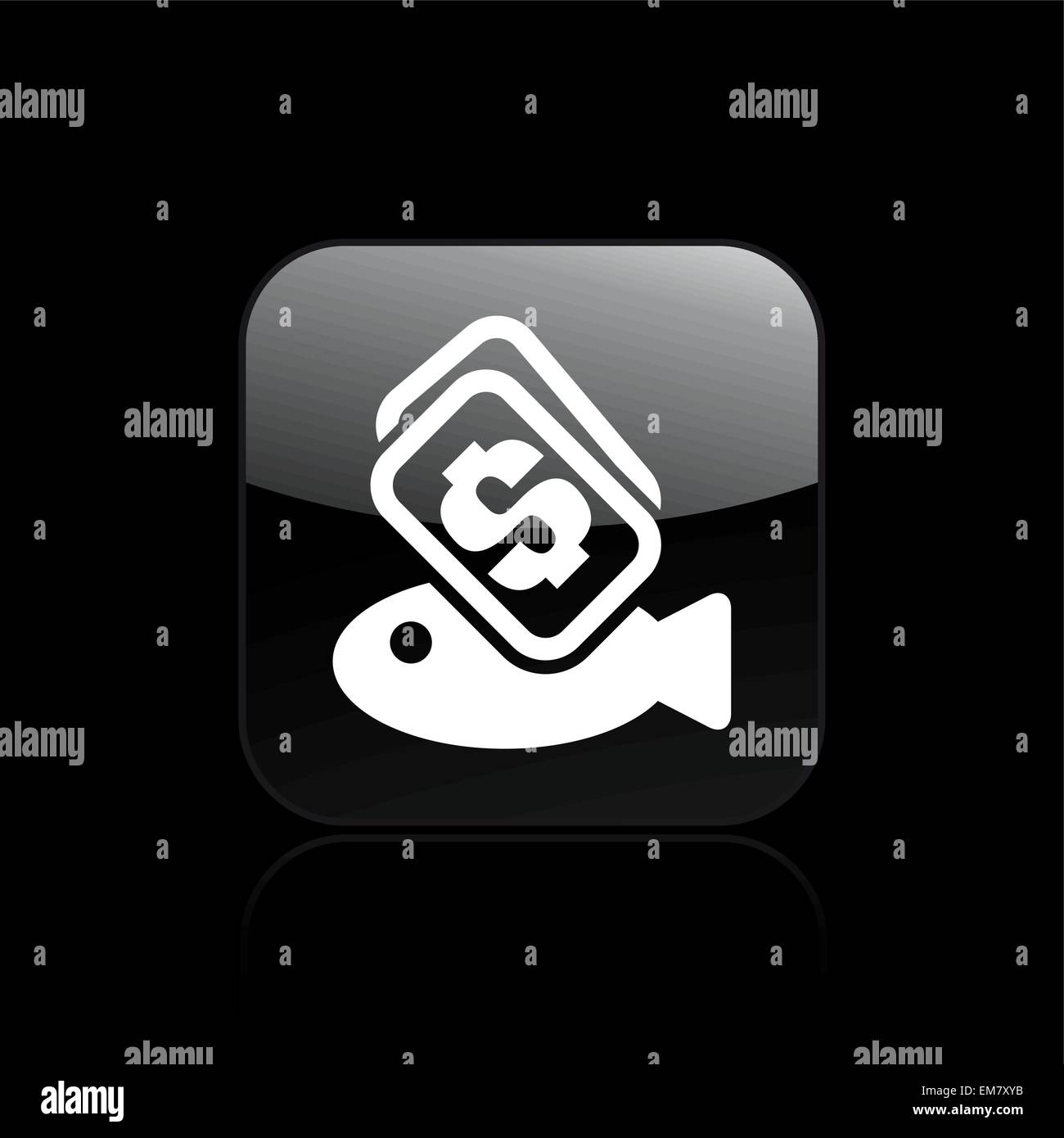 Vector illustration of single fish buy icon Stock Vector Image & Art ...