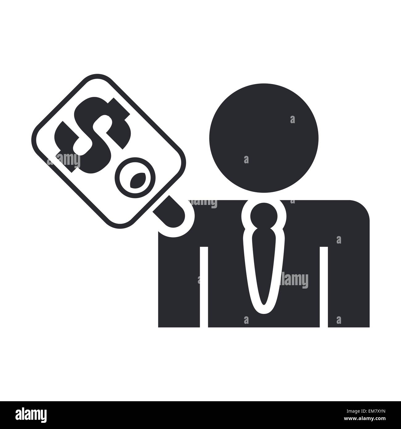Vector illustration of isolated corruption icon Stock Vector Image ...