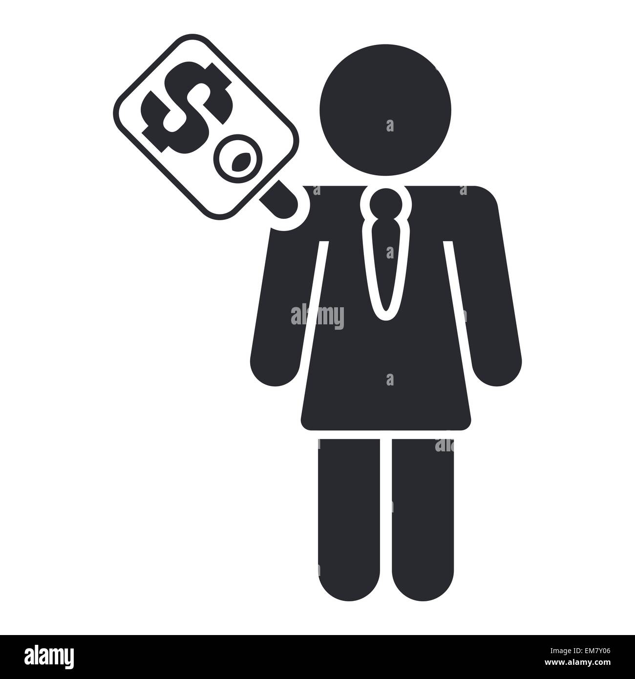 Vector illustration of isolated corruption icon Stock Vector Image ...