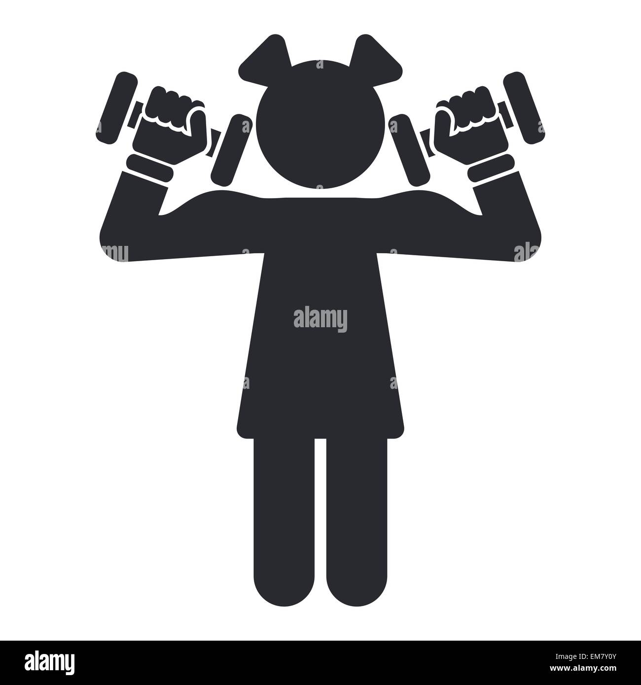 Vector illustration of isolated gym icon Stock Vector Image & Art - Alamy